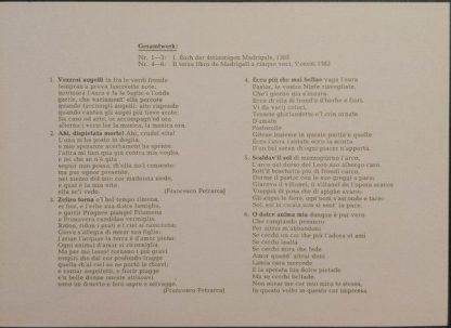 Archiv Produktion 14 045 APM - 6 Madrigals / 6 Madrigals - Image 7