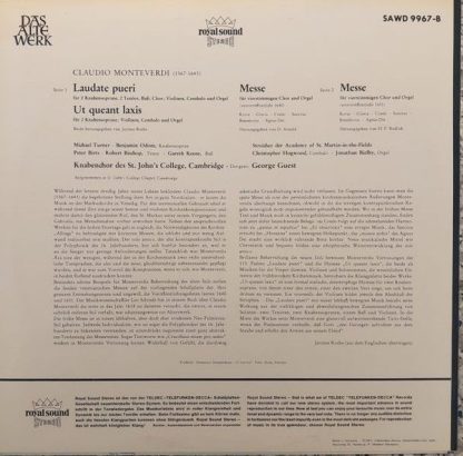 DECCA SAWD 9967-B - Messen (4-St.) - Image 2