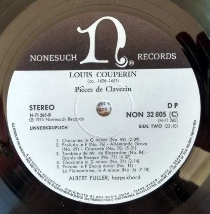 Nonesuch Records H-71265 - Pièces De Clavecin - Image 4