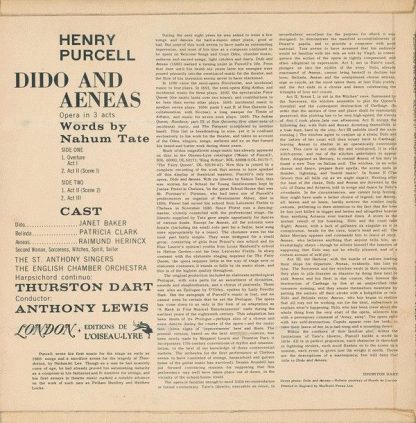 L'Oiseau-Lyre SOL.60047 - Dido and Aeneas - Image 2