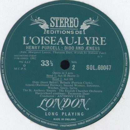 L'Oiseau-Lyre SOL.60047 - Dido and Aeneas - Image 8