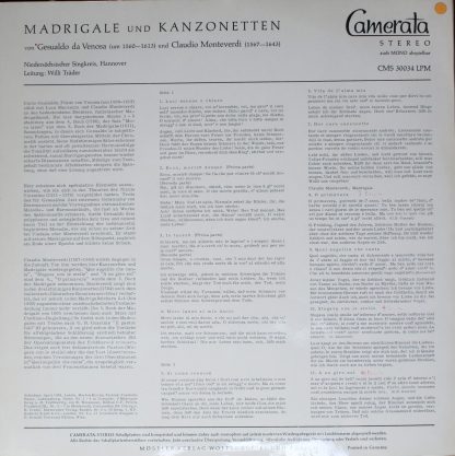 Camerata (2) CMS 30029 LPT - Alfred Koerppen - Invocationen / Me - Image 2