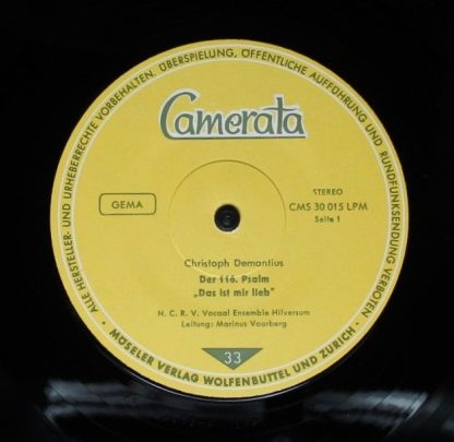 Camerata (2) CMS 30015 LPM - Der 116. Psalm "Das Ist Mir Lieb" / - Image 3