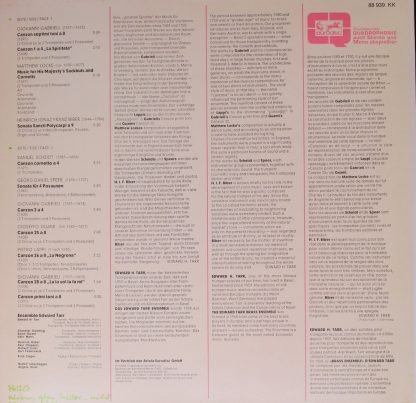 Eurodisc 88 939 KK - Festliche Bläsermusik (Baroque Masterpieces - Image 2