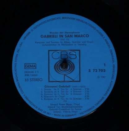 CBS S 72 702 - Gabrieli In San Marco (Vol. III) - Image 3