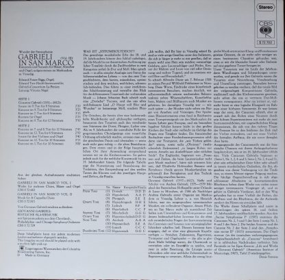 CBS S 72 702 - Gabrieli In San Marco (Vol. III) - Image 2