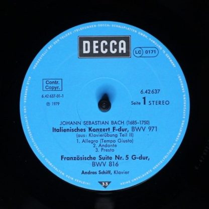 DECCA 6.42637 AH - Italienisches Konzert, Französische Suite Nr. - Image 3