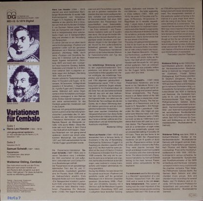 Musikproduktion Dabringhaus Und Grimm G 1074 - Variationen Für C - Image 2