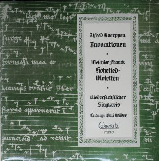 Camerata (2) CMS 30034 LPM - Madrigale Und Kanzonetten von Gesua