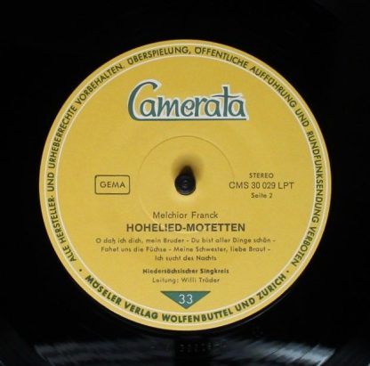 Camerata (2) CMS 30034 LPM - Madrigale Und Kanzonetten von Gesua - Image 4