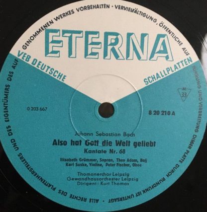 Eterna 8 20 210 - Also Hat Gott Die Welt Geliebt (Kantate Nr. 68 - Image 4