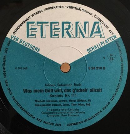 Eterna 8 20 210 - Also Hat Gott Die Welt Geliebt (Kantate Nr. 68 - Image 5