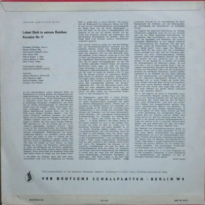 Eterna 7 20 137 - Lobet Gott In Seinen Reichen  Kantate Nr. 11 - Image 2