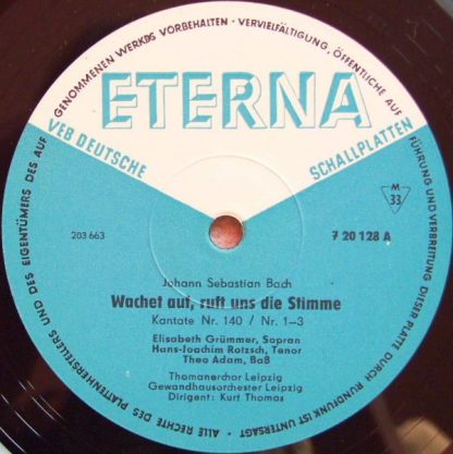 Eterna 7 20 128 - Wachet Auf, Ruft Uns Die Stimme - Kantate Nr. - Image 3