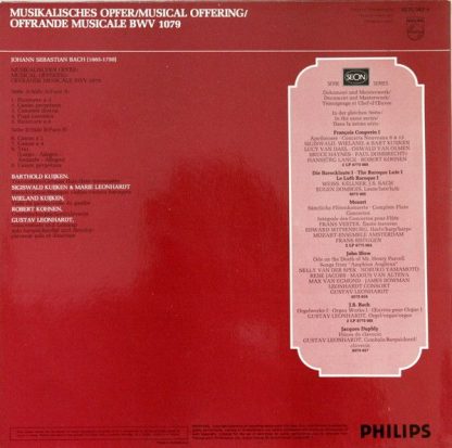 Philips 6575 042 - Musikalisches Opfer - Image 2