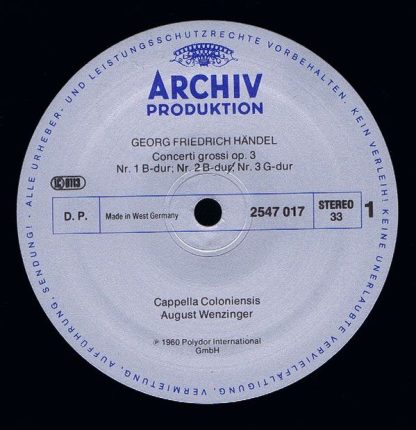 Archiv Produktion 2547 017 - Concerti Grossi Op. 3 - Image 3