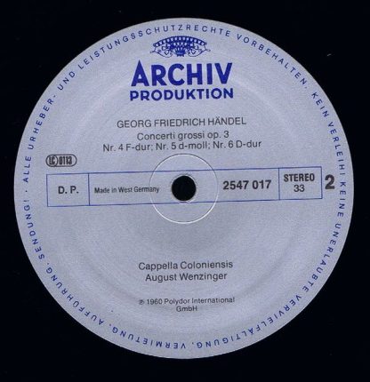 Archiv Produktion 2547 017 - Concerti Grossi Op. 3 - Image 4