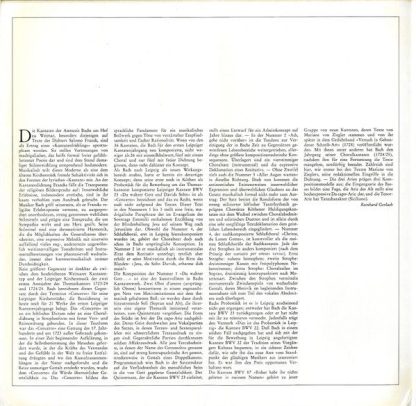 Archiv Produktion 2533 313 - Kantaten - Cantatas - Cantates - Du - Image 3