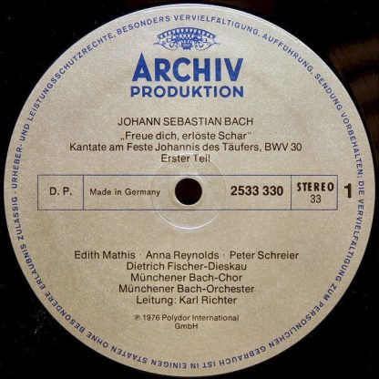 Archiv Produktion 2533 330 - Kantate "Freue Dich, Erlöste Schar" - Image 3