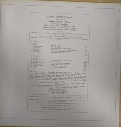 Archiv Produktion 2533 330 - Kantate "Freue Dich, Erlöste Schar" - Image 10