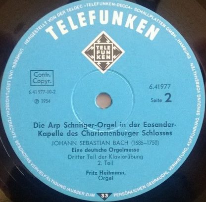 Telefunken 6.41977 - Eine Deutsche Orgelmesse - Image 5