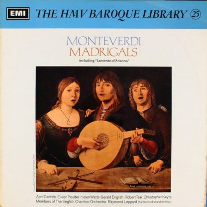 His Master's Voice HQS. 1102 - Monteverdi Madrigals Including "L