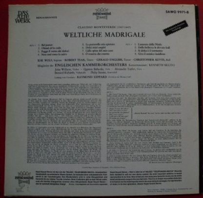 TELDEC »Telefunken-Decca« Schallplatten GmbH SAWO 9971-B - Weltl - Image 2