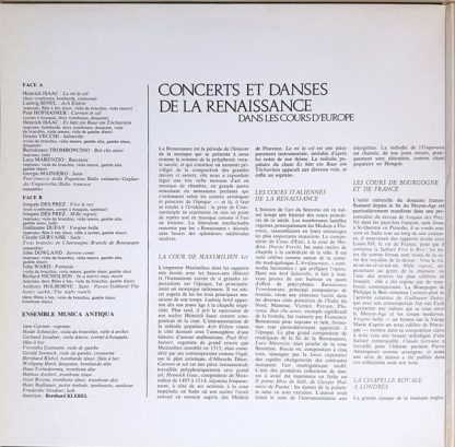 harmonia mundi France HMU 938 - Concerts Et Danses De La Renaiss - Image 5
