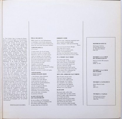 harmonia mundi France HMU 938 - Concerts Et Danses De La Renaiss - Image 6