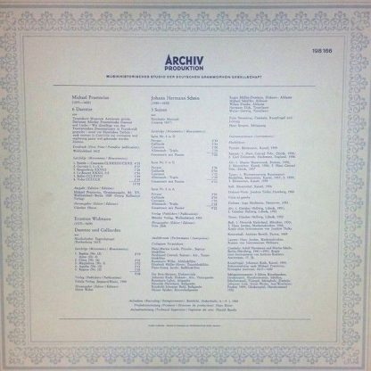 Archiv Produktion 198 166 - Tanzmusik Der Praetorius-Zeit - Image 2