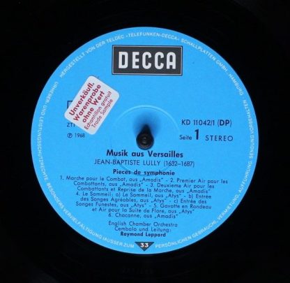 DECCA 6.48061 - Musik aus Versailles - Image 5
