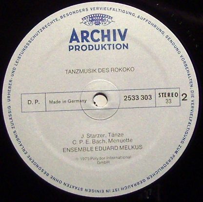 Archiv Production 2533 303 - Tanzmusik Des Rokoko (Rococo Dance - Image 3
