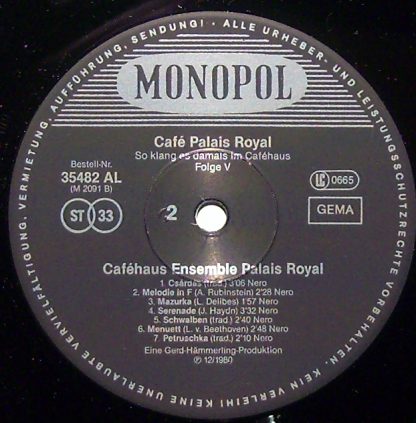 Monopol 35 482 AL (M2091) - So Klang Es Damals Im Caféhaus Folge - Image 3