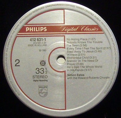 Philips 412 631-1 - Spirituals - Image 3