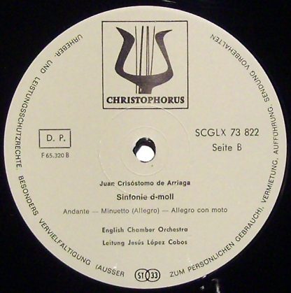 Christophorus SCGLX 73 822 - Sinfonie d-moll Ouvertüre Zu "Los E - Image 3