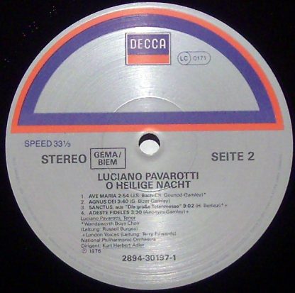 DECCA 2894-30197-1 BU - Weihnachten Mit Luciano Pavarotti - O He - Image 3