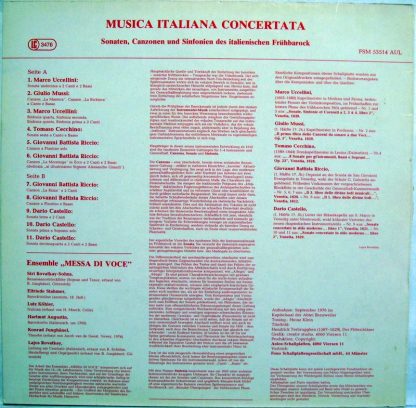 FSM Aulos FSM 53514 AUL - Musica Italiana Concertata (Sonaten, C - Image 2