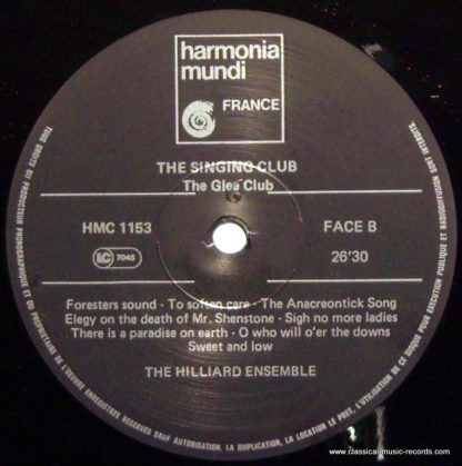 harmonia mundi France HMC 1153 - The Singing Club - Image 3