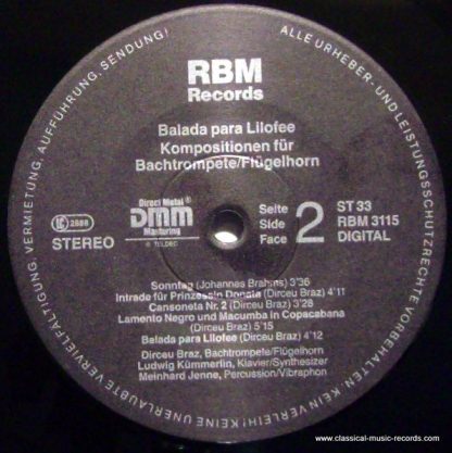 RBM Records RBM 3115 - Balada Para Lilofee - Image 3