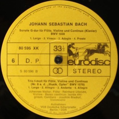 Eurodisc 80 594 XK - Sämtliche Flötensonaten - Image 6