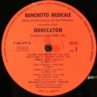Not On Label F 666.319 - Banchetto Musicale - Image 3