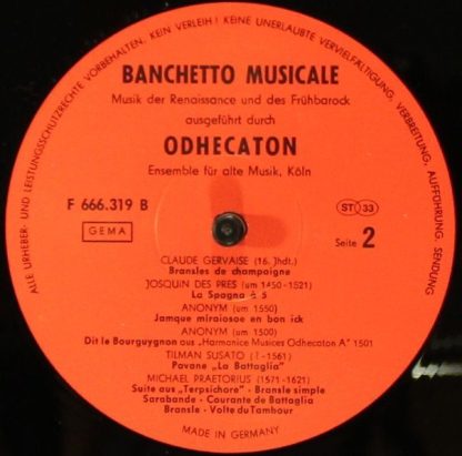 Not On Label F 666.319 - Banchetto Musicale - Image 4