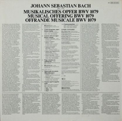 EMI 1C 065-43 045 - Musikalisches Opfer, Bwv 1079 - Image 2
