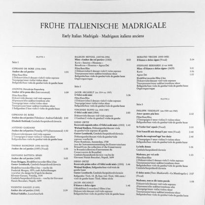 RCA Red Seal RL 30354 - Frühe Italienische Madrigale = Early Ita - Image 8