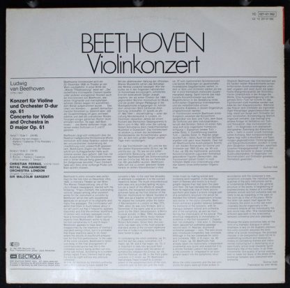 His Master's Voice 1 C 027-01 562 - Violinkonzert - Image 2
