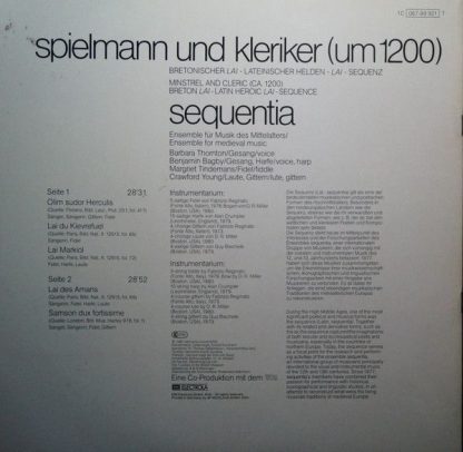 deutsche harmonia mundi Digital 1C 067-99 921 - Spielmann Und Kl - Image 2