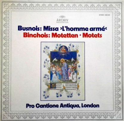 Archiv Produktion 2533 404 - Missa «L'homme Armé» / Motetten
