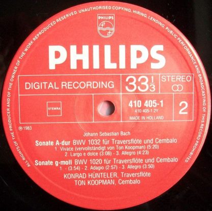 Philips 410 404-1 - The 8 Flute Sonatas - Image 4
