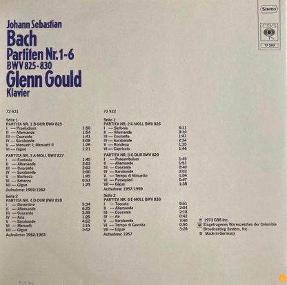 CBS 77 289 - Partiten Nr. 1-6 - BWV 825-830 - Image 4