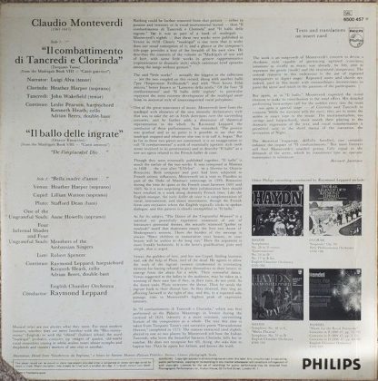 Philips 6500 457 - Il Combattimento Di Tancredi E Corinda / Il B - Image 2